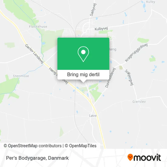 Per's Bodygarage kort