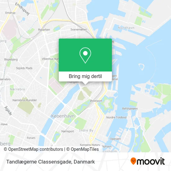 Tandlægerne Classensgade kort