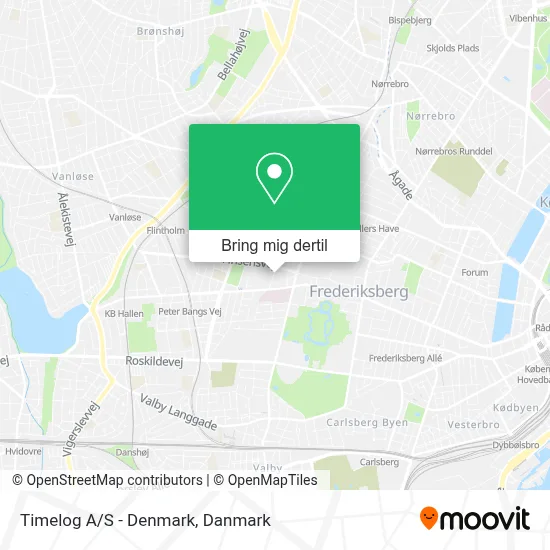 Timelog A/S - Denmark kort