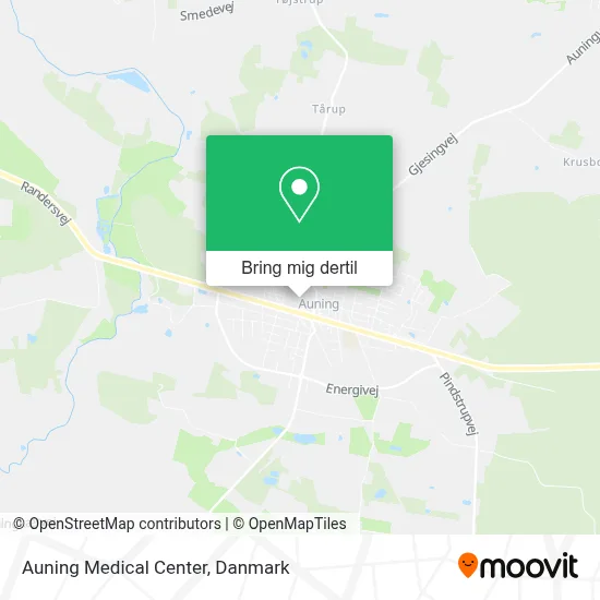 Auning Medical Center kort