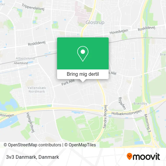 3v3 Danmark kort