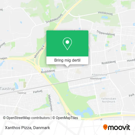 Xanthos Pizza kort