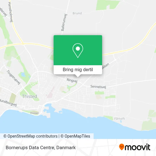 Bornerups Data Centre kort