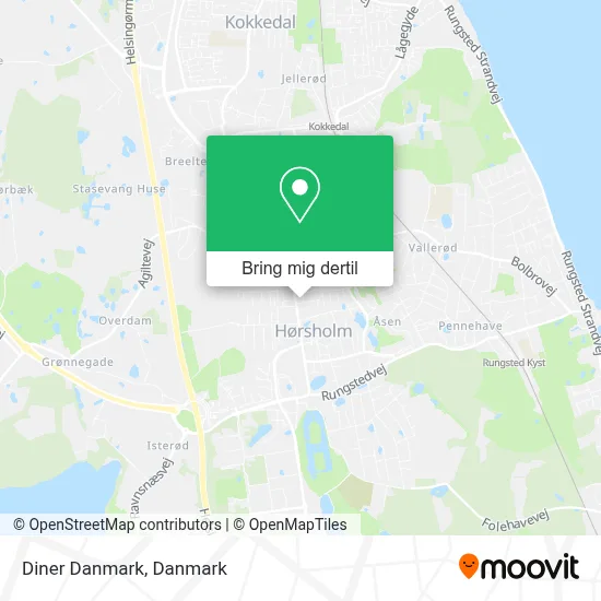 Diner Danmark kort