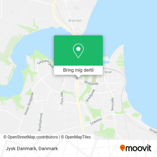 Jysk Danmark kort