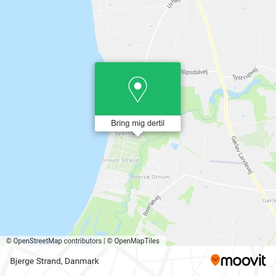 Bjerge Strand kort