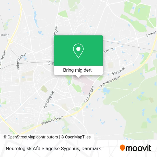 Neurologisk Afd Slagelse Sygehus kort