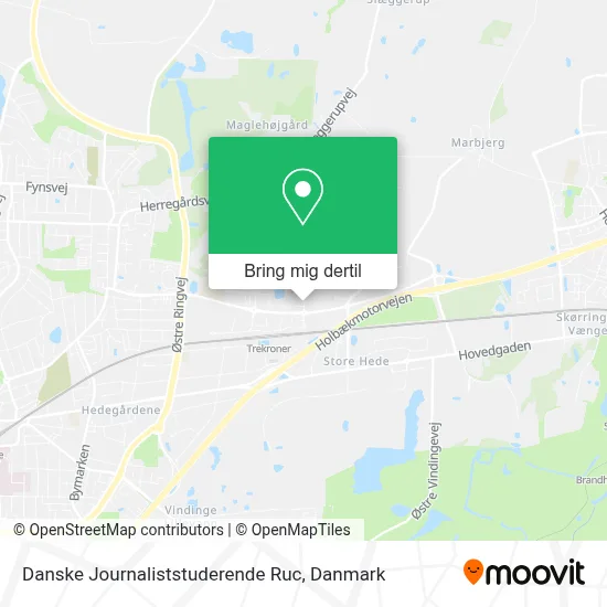 Danske Journaliststuderende Ruc kort