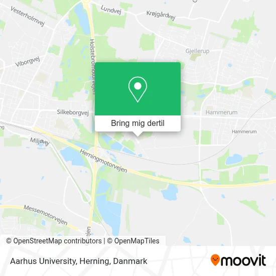 Aarhus University, Herning kort
