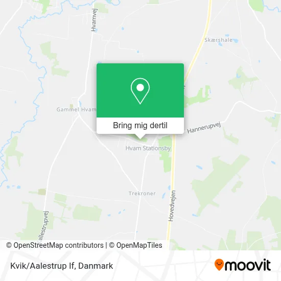 Kvik/Aalestrup If kort
