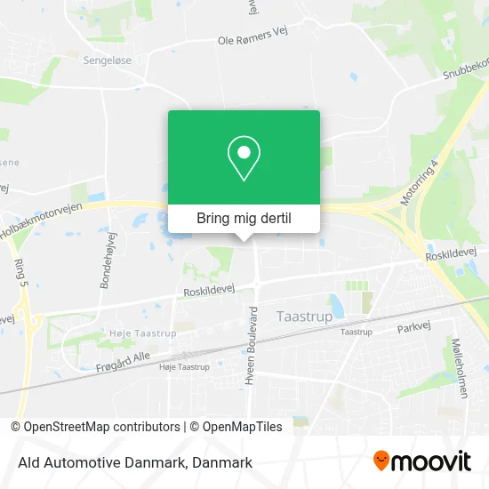 Ald Automotive Danmark kort
