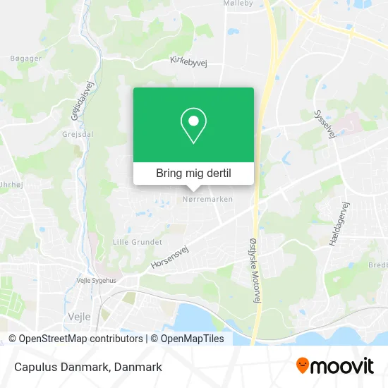 Capulus Danmark kort