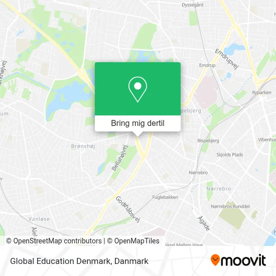 Global Education Denmark kort