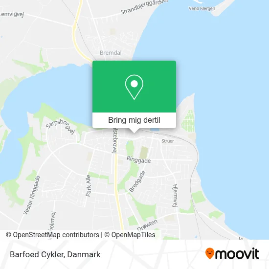 Barfoed Cykler kort