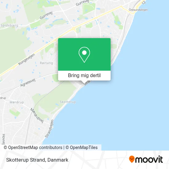 Skotterup Strand kort