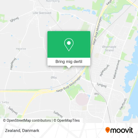 Zealand kort