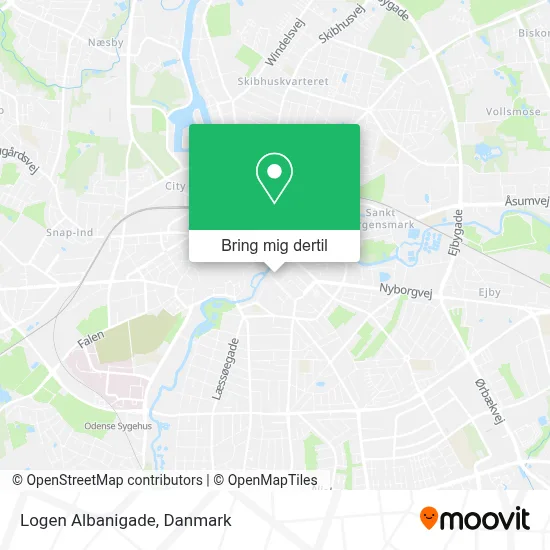 Logen Albanigade kort