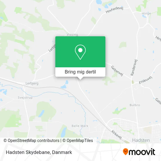 Hadsten Skydebane kort
