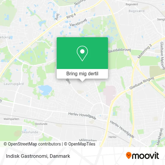 Indisk Gastronomi kort