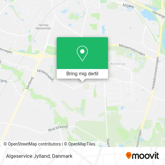 Algeservice Jylland kort