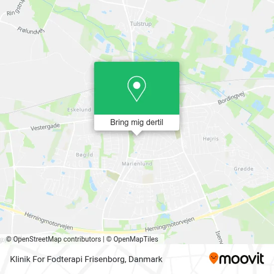 Klinik For Fodterapi Frisenborg kort
