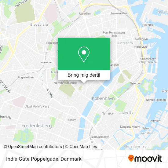 India Gate Poppelgade kort