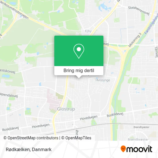 Rødkælken kort