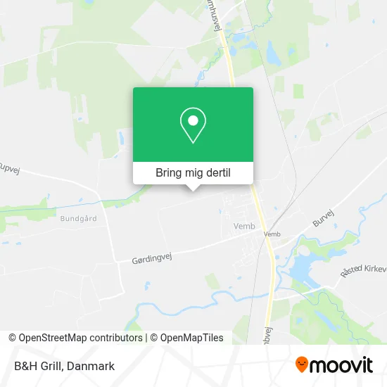 B&H Grill kort