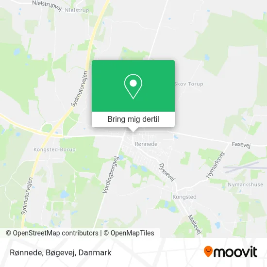Rønnede, Bøgevej kort