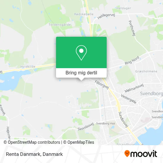 Renta Danmark kort