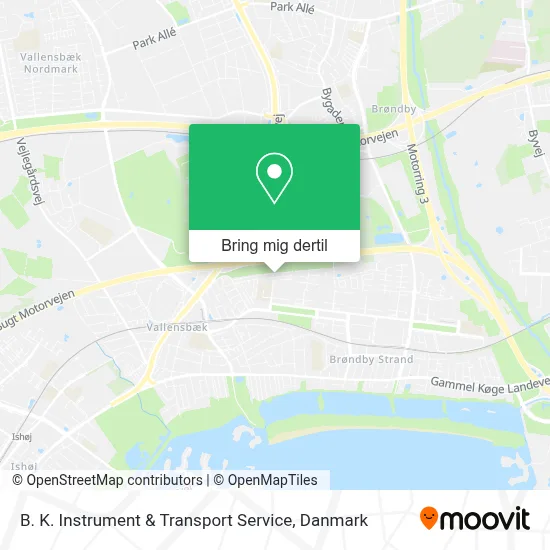 B. K. Instrument & Transport Service kort