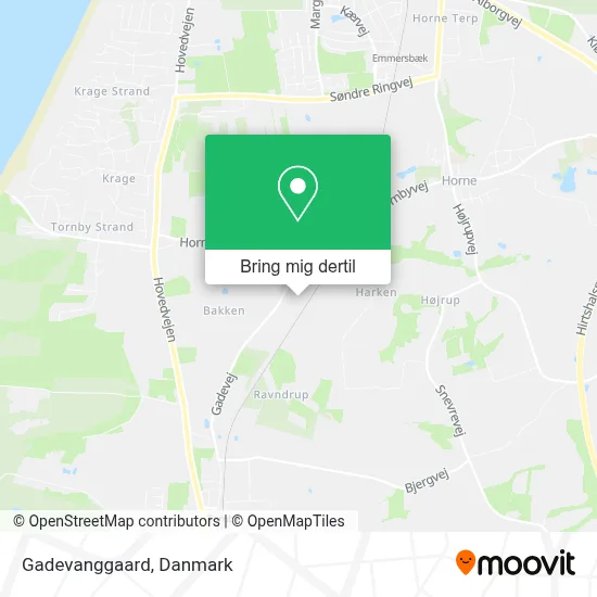 Gadevanggaard kort