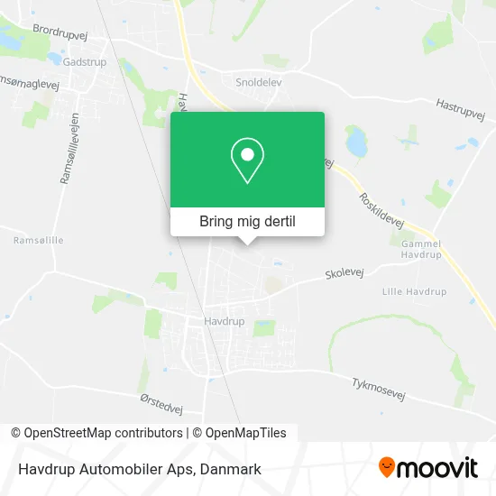 Havdrup Automobiler Aps kort