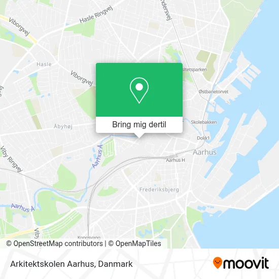 Arkitektskolen Aarhus kort