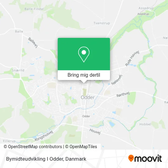 Bymidteudvikling I Odder kort