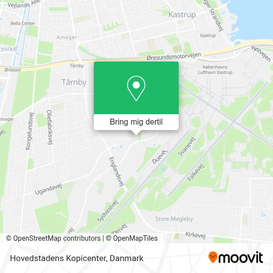 Hovedstadens Kopicenter kort