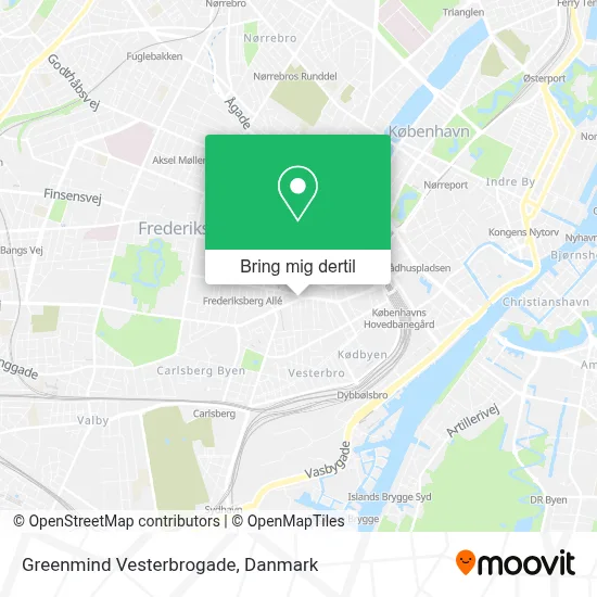 Greenmind Vesterbrogade kort