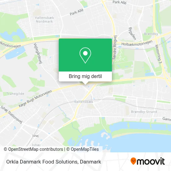 Orkla Danmark Food Solutions kort