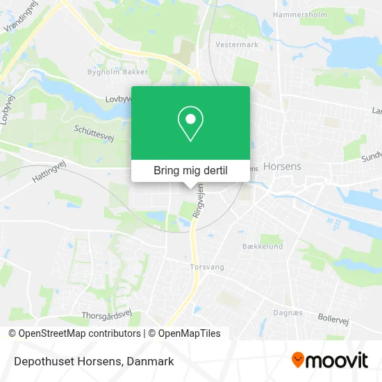 Depothuset Horsens kort
