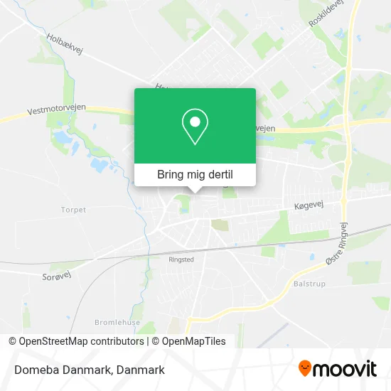 Domeba Danmark kort