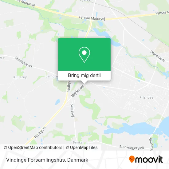 Vindinge Forsamlingshus kort