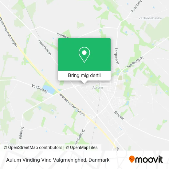 Aulum Vinding Vind Valgmenighed kort