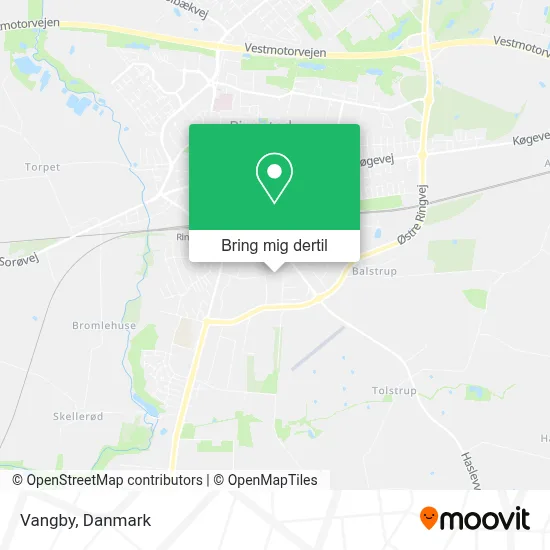Vangby kort