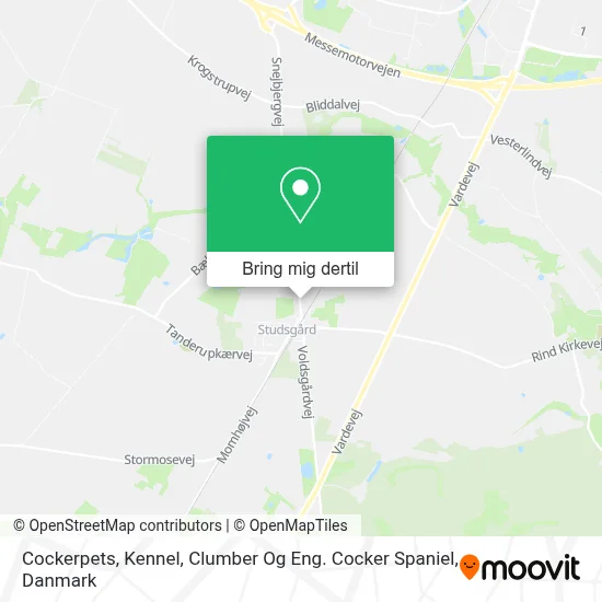 Cockerpets, Kennel, Clumber Og Eng. Cocker Spaniel kort
