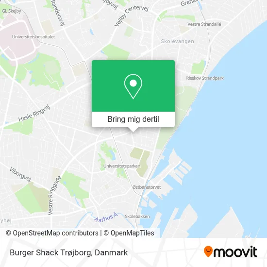 Burger Shack Trøjborg kort