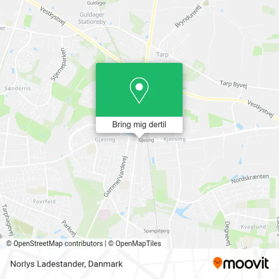 Norlys Ladestander kort