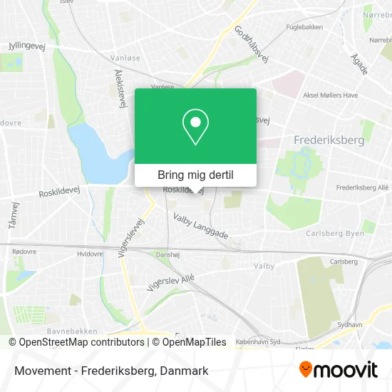 Movement - Frederiksberg kort