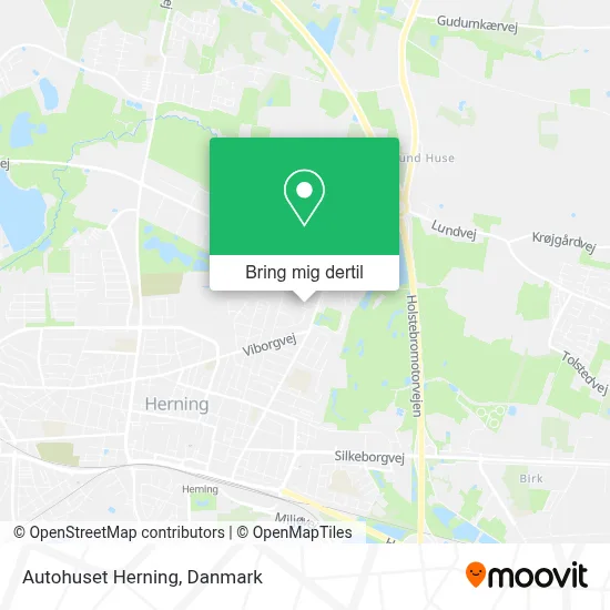 Autohuset Herning kort