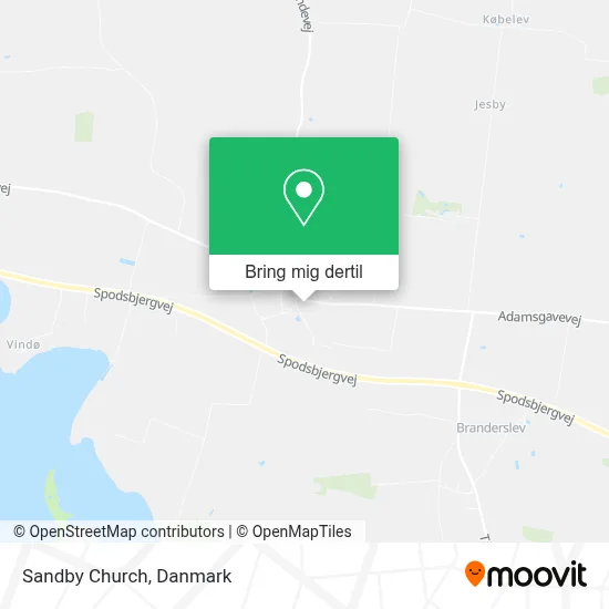 Sandby Church kort