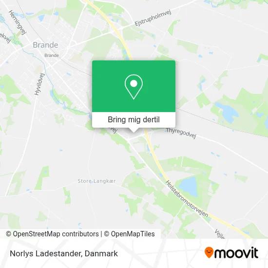 Norlys Ladestander kort